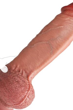 35'' Diameter Huge Thick Dildo Huge 15 inch Realistic Design for Advanced Players Premium Silicone Dildo with Suction Cup Body-Safe Big Sex Toy, Waterproof & Discreet for Solo/Couples