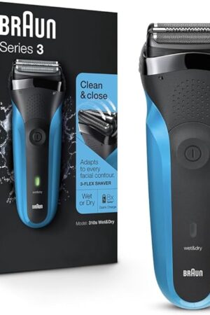 Braun Electric Razor for Men, Series 3 310s Electric Foil Shaver, Rechargeable, Wet & Dry