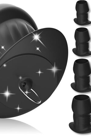 Hollow Tunnel Anal Plug,Butt Plugs Dilators with Plugs Vaginal Speculum Enemas for Men and Women Enema to Flush and Clear The Bowel Sex Toys (XL)