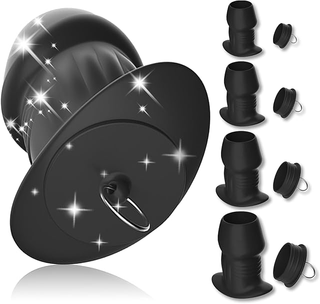 Hollow Tunnel Anal Plug,Butt Plugs Dilators with Plugs Vaginal Speculum Enemas for Men and Women Enema to Flush and Clear The Bowel Sex Toys (XL)