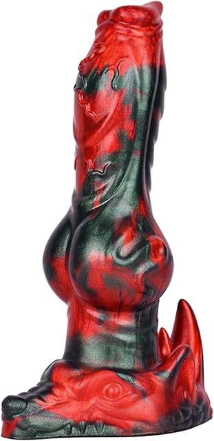 Dog Dildo with Knot,Realistic Animal Wolf Dildo with Powerful Suction Cups 7.95 in Silicone Adult Sex Toys for Women Deep Relaxation