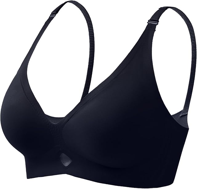 Women's Everyday Wear Jelly Bra Push Up No Show Bras Thicken Sleep Full-Coverage Push Up Bras for Women Sleeping Sexy