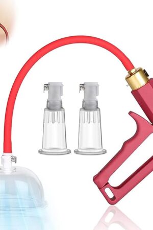 Breast Pump Pussy Pump Sex Toys for WomenVagina Pump Manual Vacuum Clit Pump with 2 Strong Suction Cups for Increased Sensation Adult Play Nipple Clitoral Stimulator for Female Couples Pleas