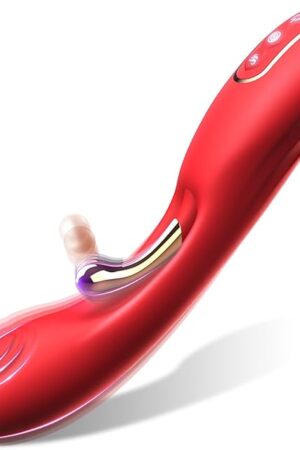 Adult Sex Toys Gspot Vibrator - Clitoral G Spot Dual Stimulate Rabbit Vibrator with 2 * 9 Intense Vibration Modes, Female Vibrator Vaginal Anal Sex Toys Nipple Clit Massager for Women Couples (Red)
