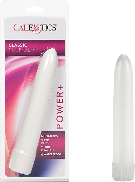 CalExotics Classic Chic Vibrator, Slimline, 7" (0526-09-2)