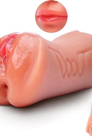 3 in 1 Realistic Pocket Pussy Male Masturbators, Sex Doll with Realistic Textured Mouth Vagina, Male Blowjob Stroker Toy with 3D Realistic Textured Tight Anus & Adult Sex Toys for Men Masturbation