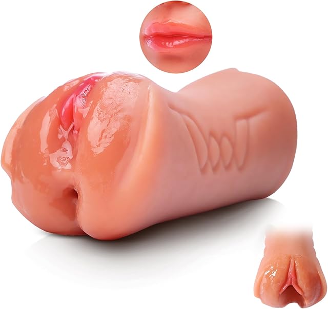 3 in 1 Realistic Pocket Pussy Male Masturbators, Sex Doll with Realistic Textured Mouth Vagina, Male Blowjob Stroker Toy with 3D Realistic Textured Tight Anus & Adult Sex Toys for Men Masturbation
