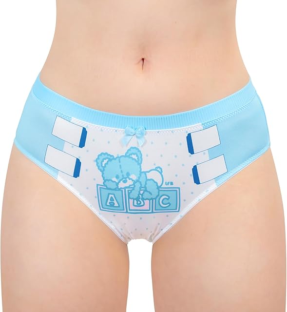 Women's Ladies Silky Soft Cotton Underwear Comfortable Hipster Briefs Babydoll Potty Pants 'Oopsie' Potty Pants