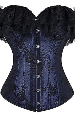 Corset Top with Sleeve Corset Tops for Women Lace Corsets Bustier Tops for Women