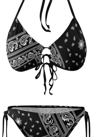 Womens Bikini Set Two Piece Swimsuit Halter String Triangle Sexy Swimwear