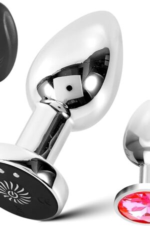 Anal Plug Adult Sex Toys 2Pcs Plugs, Remote Control Vibrator, 10 Vibration Modes, Adult Sex Toys and Games