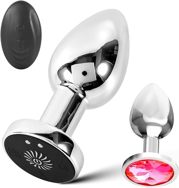 Anal Plug Adult Sex Toys 2Pcs Plugs, Remote Control Vibrator, 10 Vibration Modes, Adult Sex Toys and Games