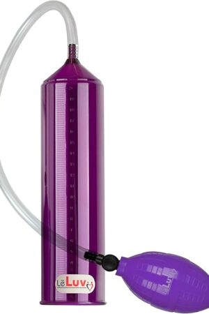 2.25"x9" EasyOp Purple Good Bgrip Purple Ball Grip with Clear Graduated Cylinder/Clear Collapse-Resistant Hose Basic Penis Pump