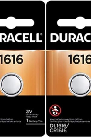 Duracell 1616 DL1616 CR1616 DL1616B2PK Coin Cell Watch Battery 30 Volt Lithium, 2 Count (Pack of 1)