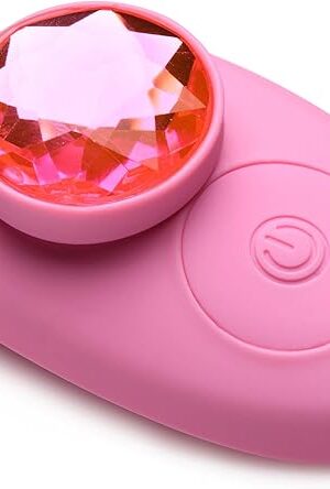 Frisky Naughty Knickers Bling Edition Silicone Panty Vibe w/Remote Control - Pink