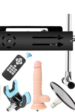 FREDORCH Adult Sex Machine with Wireless APP Control All Angle Adjustable Love Machine 200W Power with Dildo Stroke Length 1cm-15cm(Wireless Wired APP Control A)