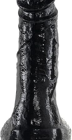 8'' Realistic Big Dildo for Beginners, Lifelike Huge Dildos with Strong Suction Cup for Hands-Free Play, G-Spot Stimulation Penis Adult Sex Toys for Women and Men - Black