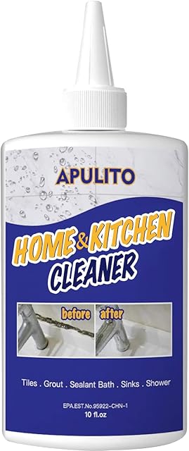 Household Black Stain Gel for Bathroom Shower Kitchen Tile Grout, Sinks Countertops 10 Fl Oz (Pack of 1)