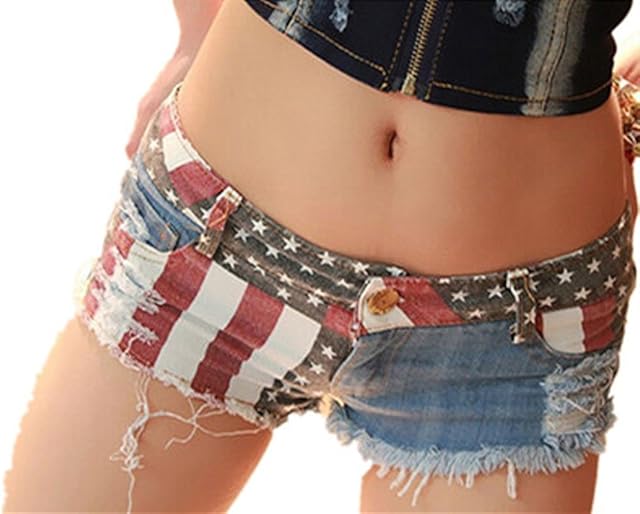 Women's Low Waist Sexy Denim Short Hot Pants Sexy Mini Jeans Shorts