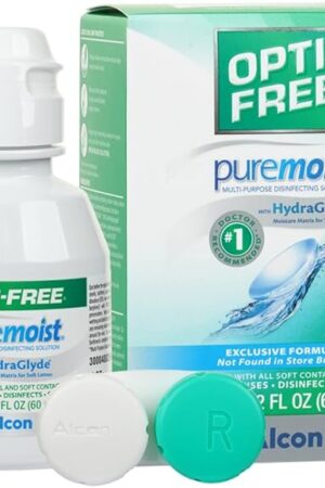 Alcon Opti Free Disinfecting Solution, Multi-Purpose, All Day Comfort, Pure Moist, 2 Oz