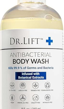 Antibacterial Body Wash | Kills 999% of Germs | Made in America | Antibacterial Soap - Infused with Botanical Extracts | Shower Gel Body Wash for Women & Men | Liquid Bath Soap - 8 Oz
