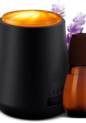 Air Wick Essential Mist Starter Kit, Diffuser + 1 Refill, Lavender and Almond Blossom, Air Freshener, Essential Oils