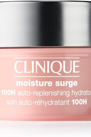 Clinique Moisture Surge 100H Auto-Replenishing Hydrator Oil Free Face Moisturizer | With Hyaluronic Acid, Aloe Bioferment and Vitamins C + E | For All Skin Types | Hydrating + Moisturizing