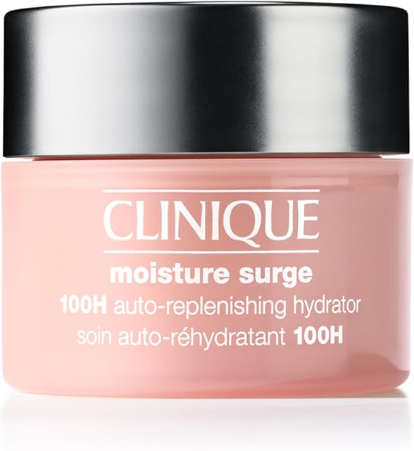 Clinique Moisture Surge 100H Auto-Replenishing Hydrator Oil Free Face Moisturizer | With Hyaluronic Acid, Aloe Bioferment and Vitamins C + E | For All Skin Types | Hydrating + Moisturizing