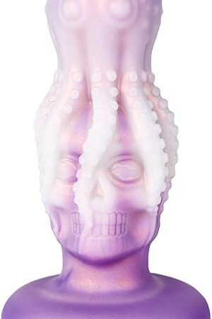 Anal Dildo Thick Anal Plug with Suction Cup, Soft Silicone Octopus Anal Sex Toys Big Anal Trainer Toys Helloween Dildo Anal for Women and Men (Pink-S)