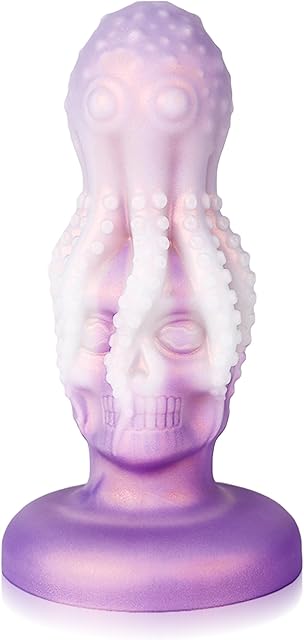 Anal Dildo Thick Anal Plug with Suction Cup, Soft Silicone Octopus Anal Sex Toys Big Anal Trainer Toys Helloween Dildo Anal for Women and Men (Pink-S)