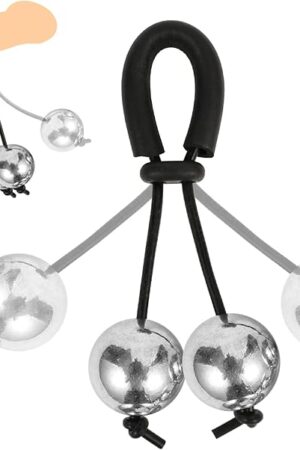 343g/1835oz Metal Penis Stretcher Devices- Adjustable Penis Physical Exercise Tools,Penis Stretcher Wearable Male Sex Toys(2PCS Ball)