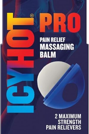 Icy Hot PRO Pain Relief Massaging Balm with Easy-Grip Applicator for Muscles & Joints, Fast-Acting, Moisturizing Formula with Maximum-Strength Menthol & Camphor, 125 Oz