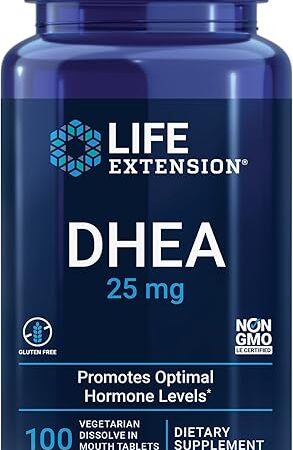 Life Extension DHEA 25 mg ? For Hormone Balance, Immune Support, Sexual Health and Anti-Aging - Supports Memory & Mood - Non-GMO, Gluten-Free, Vegetarian - 100 Dissolve-In-Mouth Tablets