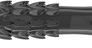 Black Reusable Silicone Penis Sleeve with Jump Egg and Cock Ring Extender, 10 inch Super Soft Penis Enlarger Sleeves with Textures Adult Sex Toy for Men Couples - No Vibrate