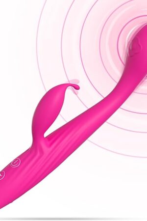 G Spot Vibrator with Clitoral Stimulator, Beginners Small Women Couples Adult Sex Toys, Rose Finger Female Rabbit Sex Toy Clit Clitoris Vibrator,Slim G Spot Dildo Wand Vibrators for Women Her Pleasure