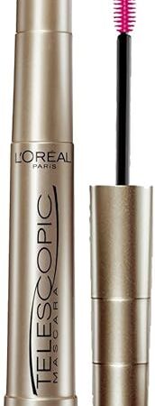 L'Oreal Paris Makeup Telescopic Original Lengthening Mascara, Blackest Black, 027 Fl Oz (1 Count)
