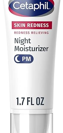 Cetaphil Night Cream, Redness Relieving Night Moisturizer for Face, 17 fl oz, For Dry, Redness-Prone Skin, Hypoallergenic, Fragrance Free