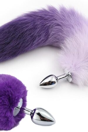 2PCS/Sex Fox Tail Anal Sex Toys Butt Plugs Anal Plug Sex Toys for Women Man Adult Couples Anal Toys Adult Sex Toys for Couple Anal Training