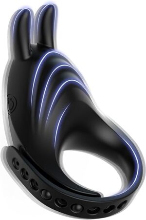 Vibrating Cock Ring Sex Toy Men - Adjustable Penis Ring Male Sex Toys for Men Couples Vibrators Clitoral Stimulator Vibrater Cock Sleeve Adult Sex Toys & Games with 7 Vibrations Penis Vibrator