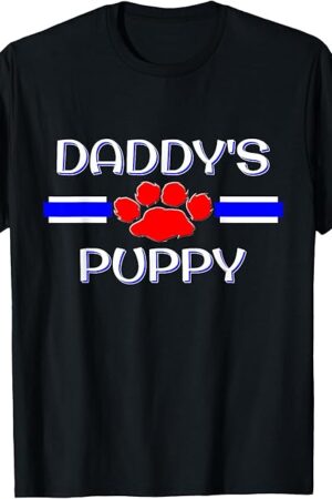 Daddy's Submissive Puppy, Human Pup Play, Gay BDSM Fetish T-Shirt