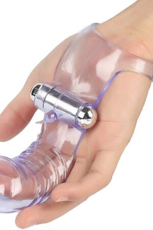 Finger Sleeves Vibrator G-spot Clit Massager Stimulator, Female Lesbian Bullet Vibration Masturbator Sex Toys, Vagina Orgasm Anal Adult Erotic Sex Toys for Women Couples (A)