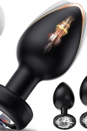 Anal Plug Vibrating Butt Plug, Adult Sex Toys 3PCS Silicone Anal Plugs, Anal Sex Toys with Remote Control 10 Vibrating Vibrator for Men Women, Anal Toys Adult Sex Toy & Games Prostate Massager