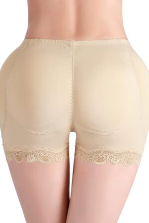 Women Butt Lifter High Waist Padded Hip Enhancer Underwear Seamless Lace Body Shaper Firm Control Boyshorts