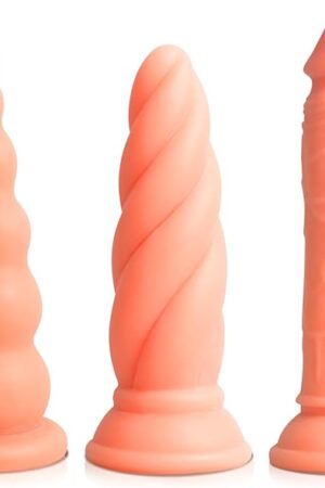 Dildo, Suction Cup Realistic Dildo Set (6" 7" 7") for G-spot Stimulate, 3 Size Training Anal Plug for Beginner, Adult Sex Toy for Women, Couple