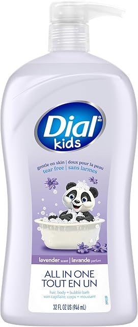 Dial Kids 3-in-1 Body+Hair+Bubble Bath, Lavender Scent, 32 fl oz