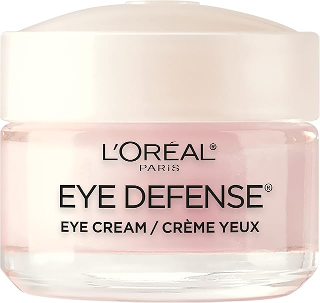 L'Oreal Paris Dermo-Expertise Eye Defense Eye Cream with Caffeine and Hyaluronic Acid 05 oz