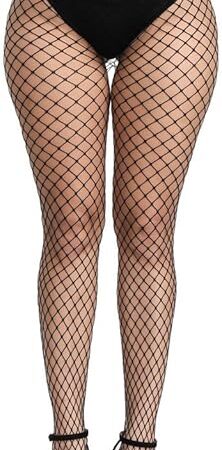 Fishnet Stockings For Women High Waisted Fishnet Tights Sexy Wide Mesh Fishnet Stockings