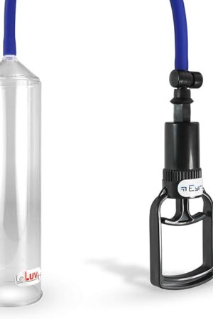 Basic LeLuv Vacuum Pump Tgrip Easyop Clear 2.25 Inch x 9 Inch Cylinder with Premium Silicone Hose