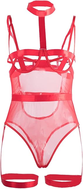Garter Lingerie for Women,Sexy Lace Lingerie Set Teddy Lingerie Lace Bodysuit