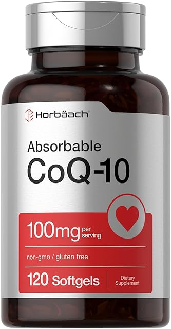 Horb?ach CoQ10 100mg Softgels | 120 Count | Non-GMO and Gluten Free Supplement